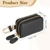 Genuine Leather Car Key Fob Case Universal Key Holder Double Zipper Key Case Bag Black [uxcell] Men's Women's