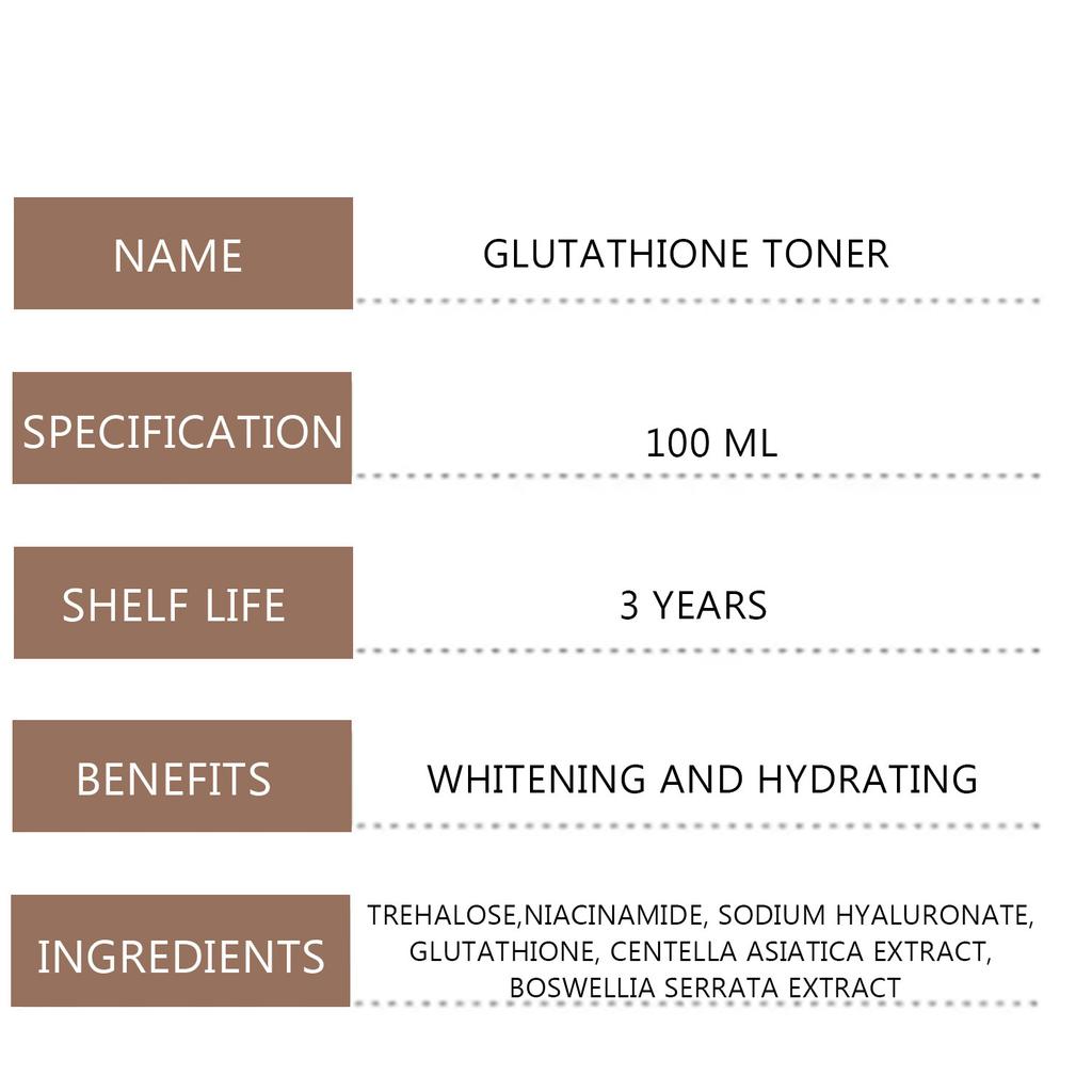 LANTHOME Glutathione Toner Gentle Hydrating Facial Toner for Softening Skin, Brightening Essence Water