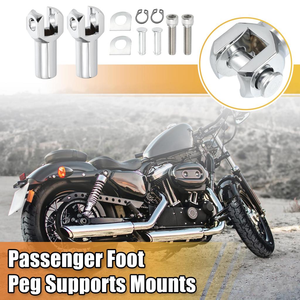 X AUTOHAUX Passenger Foot Peg Support Mount Clevis Kit for Left and Right Harley