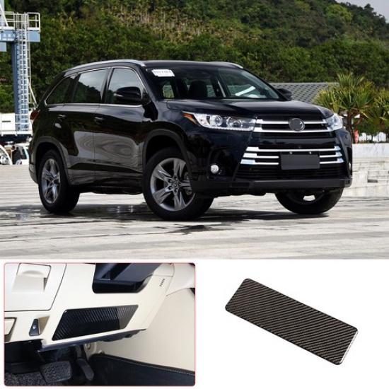 Carbon Fiber Steering Wheel Lower Panel Cover Trim For Toyota High-lander 15-18