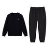 Fleece Versatile Round Neck Design Sweatshirt Comfortable Long Pants Casual Sports Suit Unisex Suit AWDTC69-1+AKLVB43-1