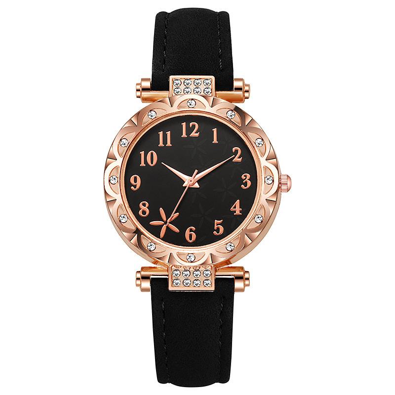 Starfish dial women s quartz watch fashion belt watch women s source manufacturer чёрный