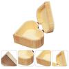 1PC Wooden Heart Box Decoration for Bedroom Creative Gift Case Simple Storage Chest Heart-shaped