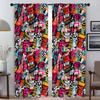 Street Element Graffiti Curtains for Bedroom Blackout Curtain for Room 2 Panel Home Interior Curtains Shades Partition Living