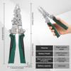 Foldable Wire Stripper with Voltage Tester Multifunctional Professional Electrician Pliers for Stripping Cutting Crimping
