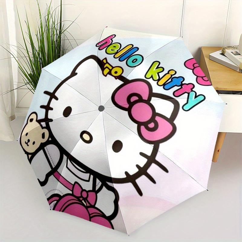 

Hello Kitty, Character Automatic opening and closing folding umbrella with 8-rib frame and compact travel design, perfect for all occasions