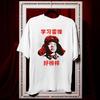 Learn from Lei Fengs Good Example Shirt Women Unisex Casual Cotton Printed T Shirts Adult Fashion Ropa Hombre
