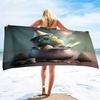 Microfiber Dinosaur Beach Towel for Kids,Sand Free Beach Towels Oversized,Soft Large Bath Towel,Water Absorbent Bathroom Towel