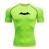 Men's Compression Athletic T-Shirt, Quick Dry Breathable Bat