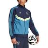 Adidas Ajax Amsterdam Series Ss24 Brand Logo Stripe Zipper Sports Long Sleeve Jacket Men Jacket Ink-Blue White IT4210