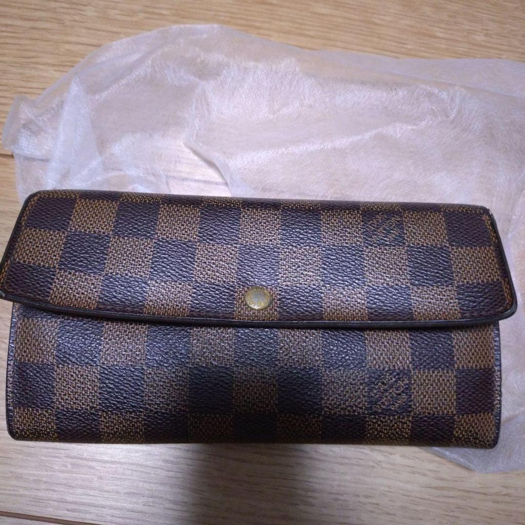 Used Price Reduction Louis Vuitton Damier Portefeuille Sarah Long Wallet