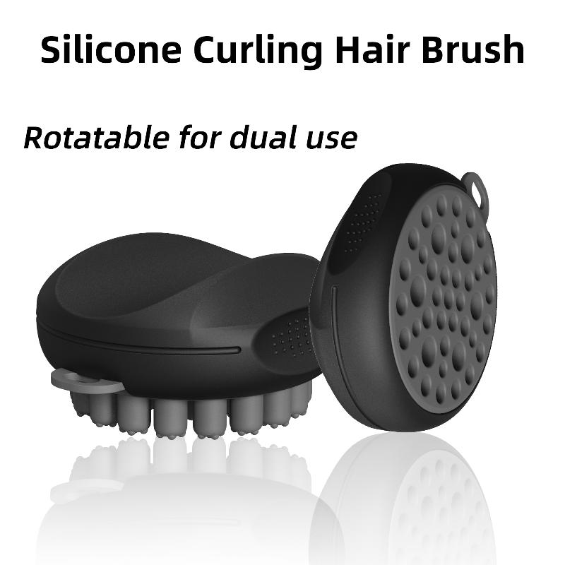 Silicone Hair Curly Twist Magic Barber Brush African Coil Wave Dread Natural Hair Brush Hair Style Tool Salon Accessories