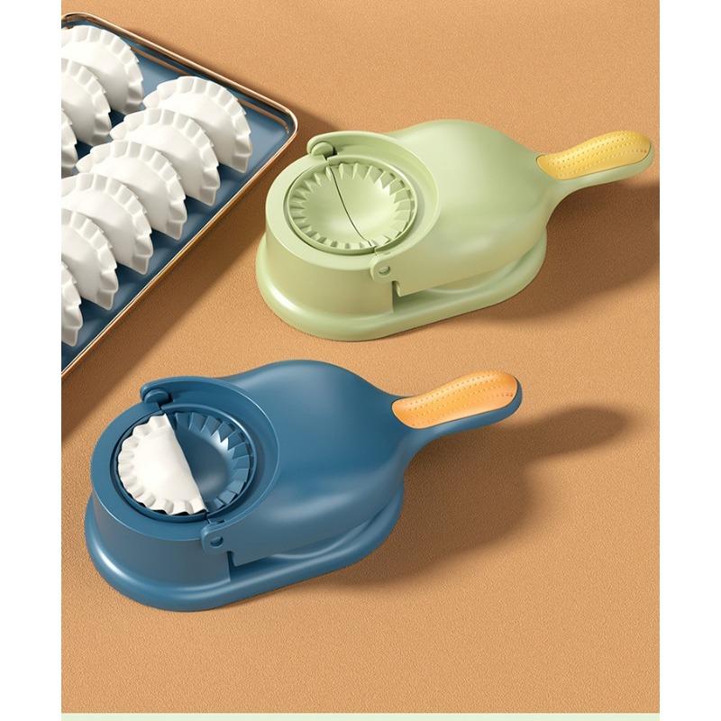 1pcs Dumpling Maker 2-in-1 Home Kitchen Multi Functional Manual Rolling and Pressing Dumpling Skin Mold