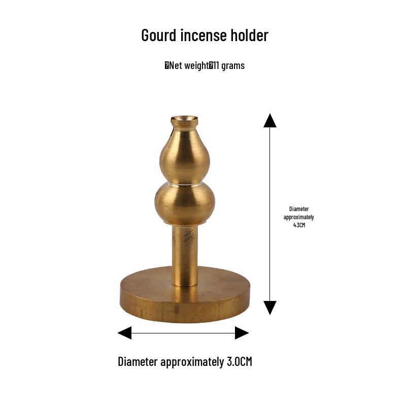 Brass Multi-Style Incense Holder: Coil, Gourd, Nine-Hole, Water Drop, and Sitting Tray Burner.