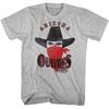 United States Football League USFL Sneaky Outlaw Gray Heather Adult T-Shirt Unisex T-Shirt