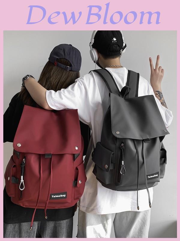 Minimalist Oxford Cloth Backpack For Travel With Feature For Unisex Casual Use