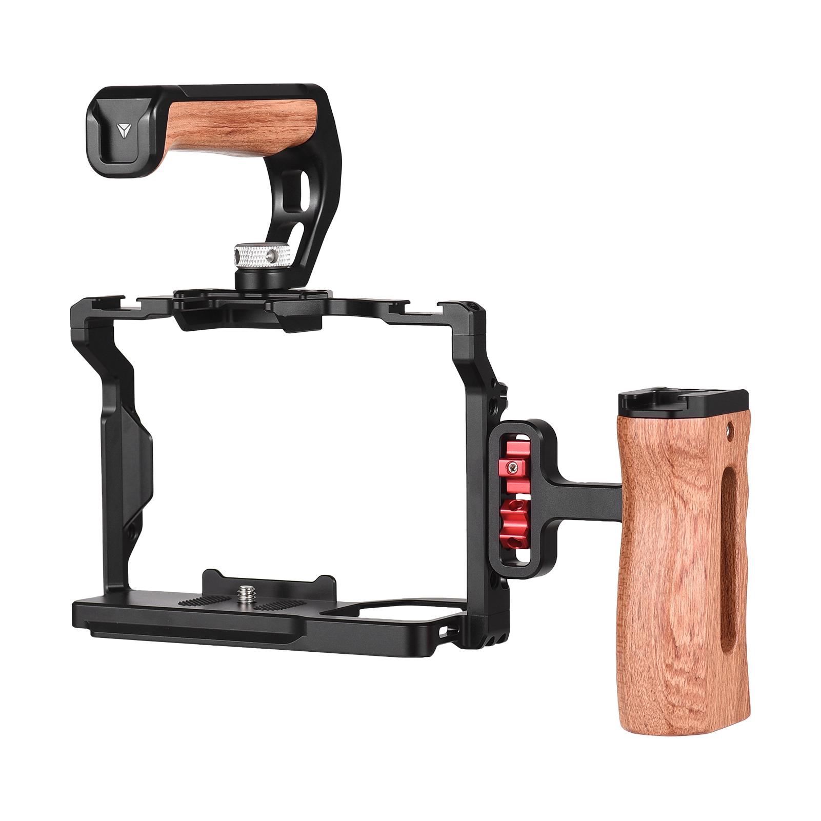 Клетка для камеры Andoer + верхняя ручка + комплект боковой ручки Видеоклетка для камеры — фото 4