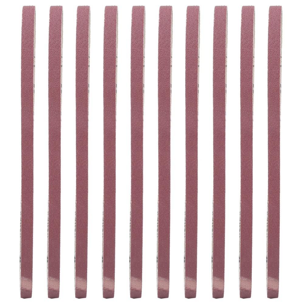 10pcs 533 X 9mm Aluminium Oxide Sandpaper Aluminum Oxide Belt Sander Strap  Woodworking