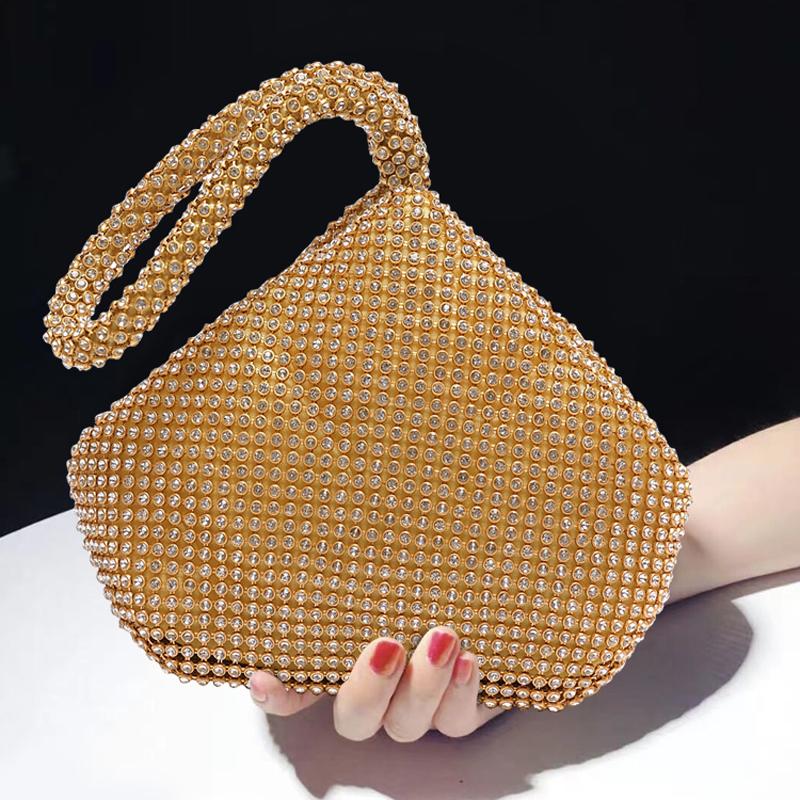 Gold Diamond Clutch Party Purse for Ladies Handbags Bling Evening Bags Luxury Designer Small Clutch Bag Mini Wallets 2026
