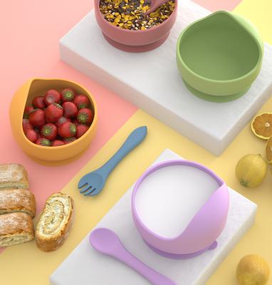 Silicone Suction Bowl for Babies and Toddlers Non-Slip Feeding Bowl Soft Flexible Material Easy To Clean and Durable for Infant Food