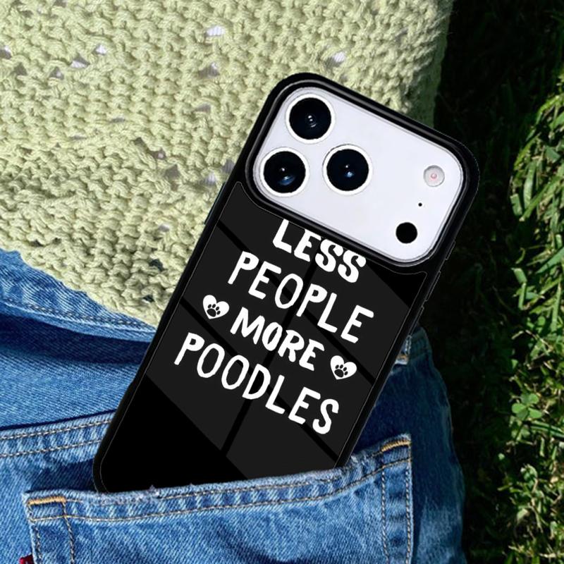 I Prefer My Poodle Over People Phone Case Cover Compatible with for IPhone 17air 16e 15 14 13 12 11Pro Max 17 Air