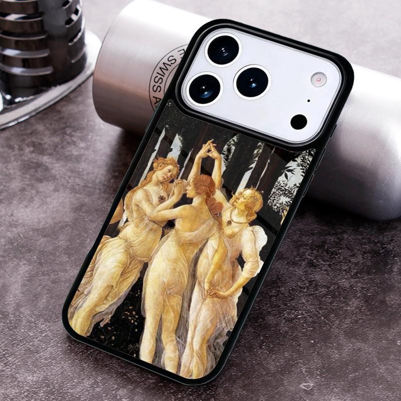 Renaissance art Painting soft Phone Case for iPhone 17 16 15 Pro Max Air 14 13 12 11 Plus Shockproof Capa Cover