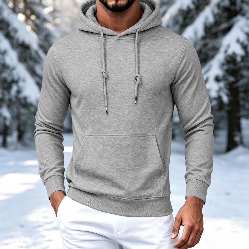 Men's Color Lined Hoodie for Casual Everyday Wear