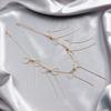 Delicate Tassels Bowknot Necklace for Women Snake Chain Sweater Choker Temperament Clavicle Chain Handmade Jewelry Gift