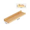 Wall Shelf with Retaining Rails SpaceSaving Rectangular Raised Edges Versatile for