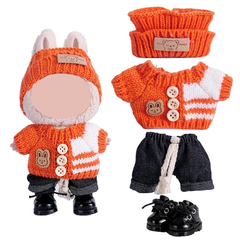 Fashion Doll Clothing Set For Anime Figure Doll 17cm Standing Doll Display Children Interactive DressingUp Doll Clothes