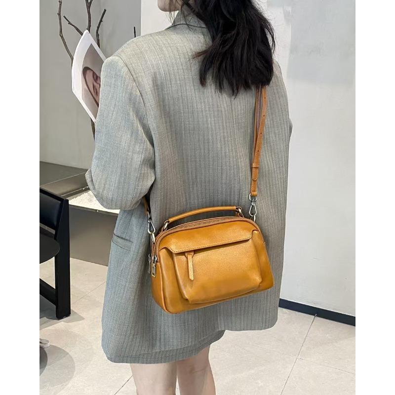 Genuine Leather Women's Bag Fashionable Apple Bag Fashionable Crossbody Handbag