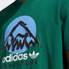 Adidas Originals Adv Mtn F Graphic Tee with Letter Logo Print Men Tops Dark-Green IC2360