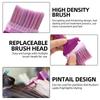 4 Types Hair Dye Easy Clean Durable 8Pcs Replaceable Brush Head Salon & Home Hairdressing Tinting Coloring Tools Accessories Kit