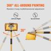 Drywall Flat Box Handle, 40''-64'', Anodized Aluminum Flat Finishing Extension Handle, 5-Section Length Adjustable, Non-slip Grip and 360° Painting
