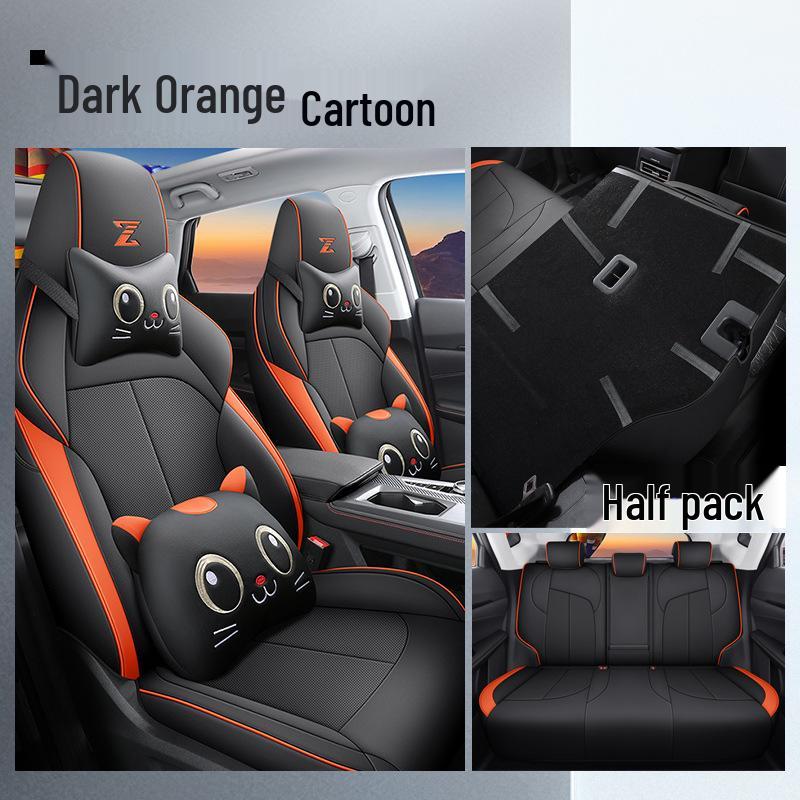 2022 Changan Oshan Z6 Full Coverage Cartoon Seat Cover & Cushion - Blue Whale Design, Four Seasons