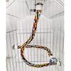 Parrot Chew Toy with Cotton Rope, Climbing Ladder, and Rotating Features