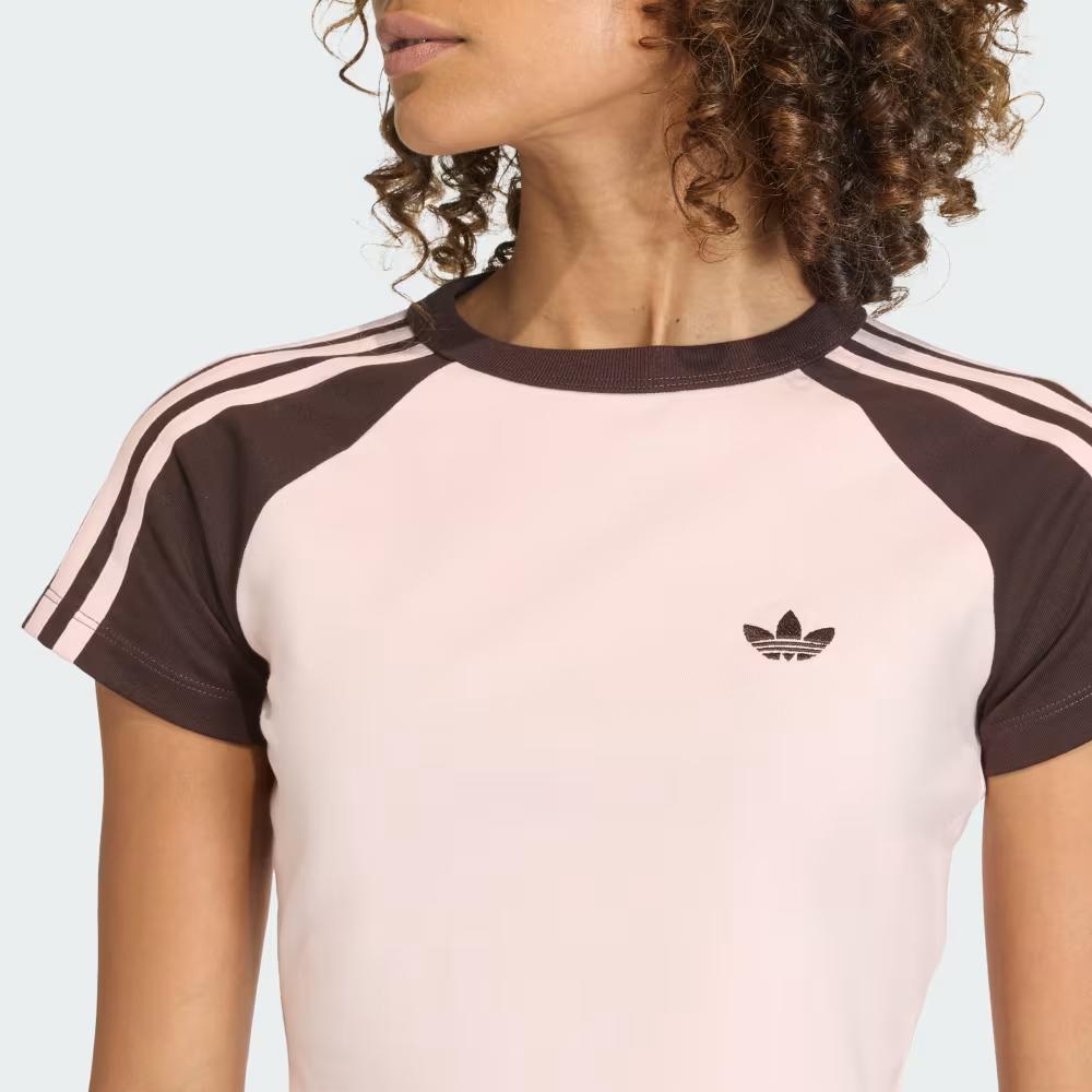 adidas Originals SST Valentines Day Limited Edition Pullover Fitted Cropped Raglan Sleeve T-Shirt Women Tops KD3796