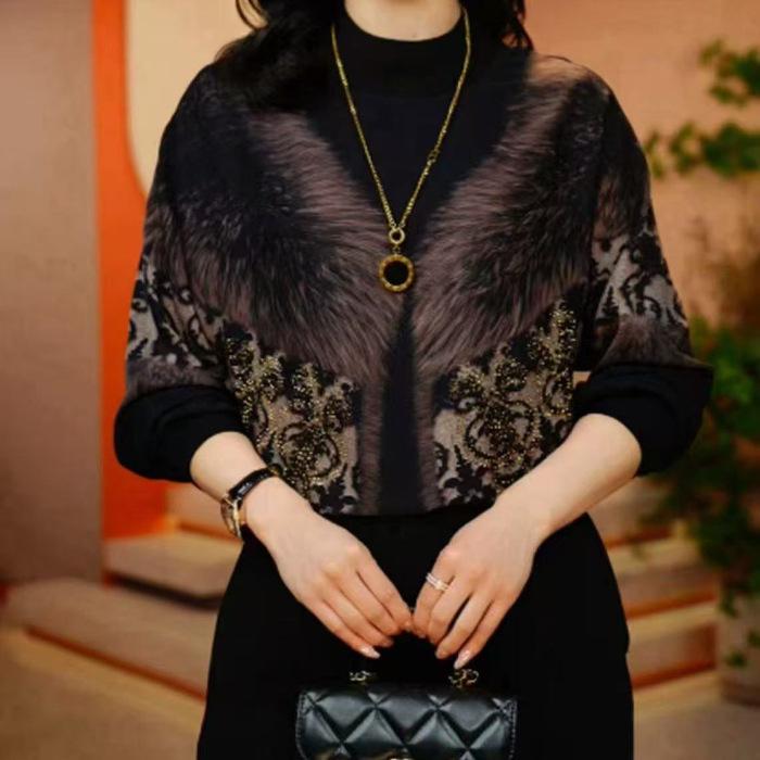 

Chic Slimming Fleece Base Layer: Elegant, Trendy Autumn/Winter Shirt 3XL фиолетовый