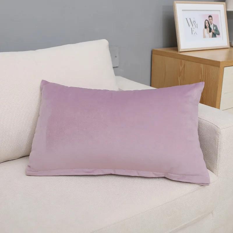 30X50/40X60/60X80CM Velvet Rectangular Throw Pillow Cover Large Size Waist Cushion Cover Decor Home Decorative Pillowcase