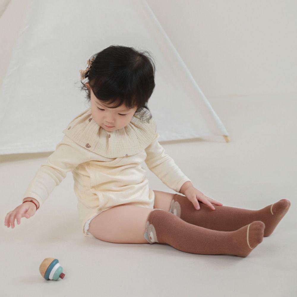 3Pairs Cotton Toddle Cotton Stockings Strawberry Baby Mid Tube Socks Elastic Calf Socks Baby Kids