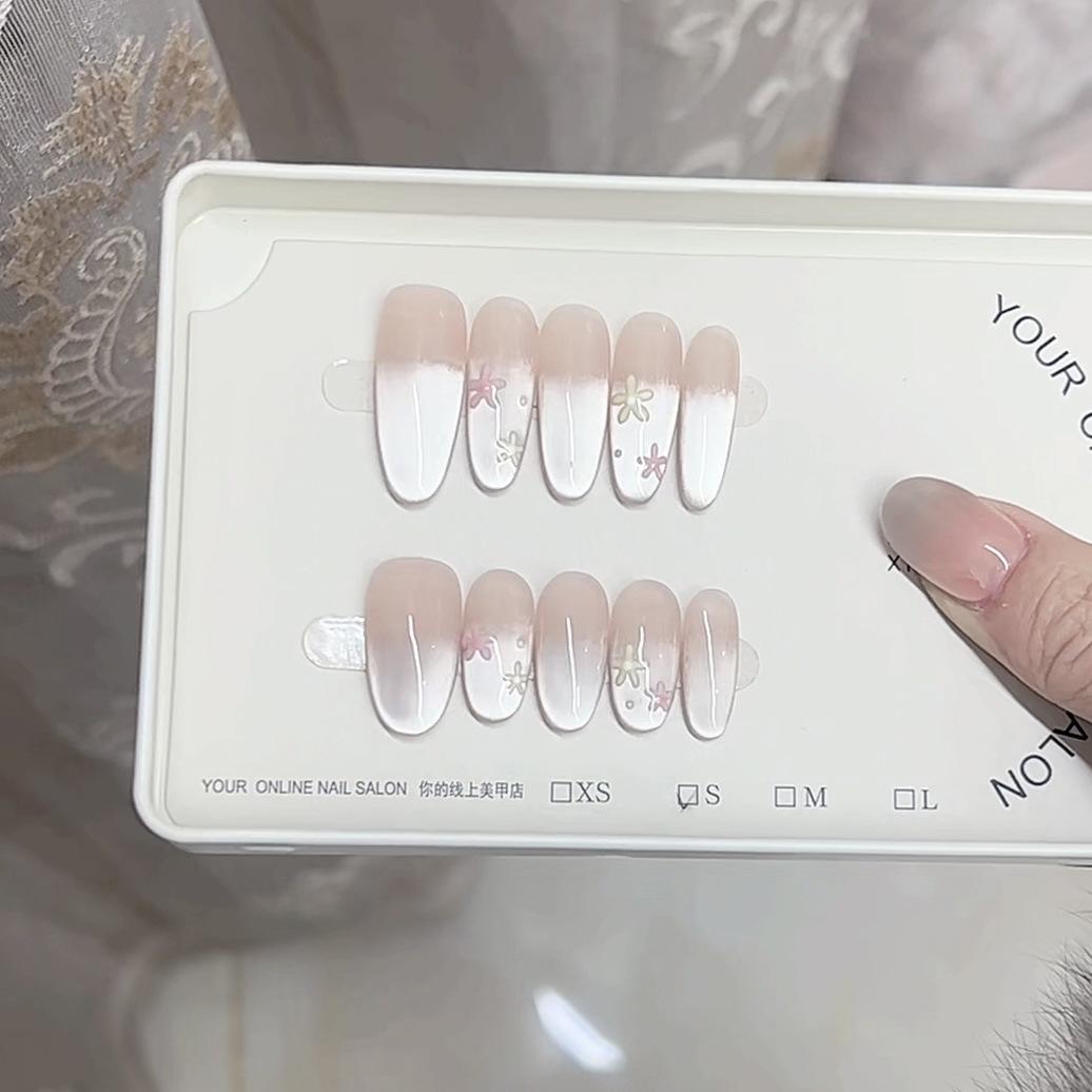 

Чисто ручная работа, фототерапия, носитель, весенний стиль «кошачий глаз», многоразовый патч для нейл-арта Large L