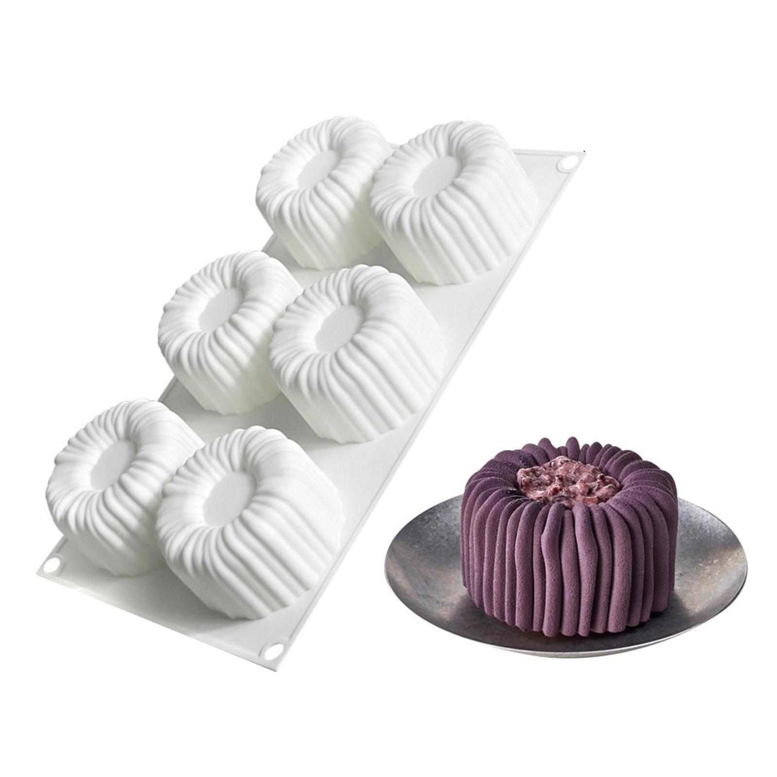 

Набор силиконовых форм для выпечки шоколадных многоцелевых 6-гнездных силиконовых форм для муссовых тортов для легкой выпечки и угощений