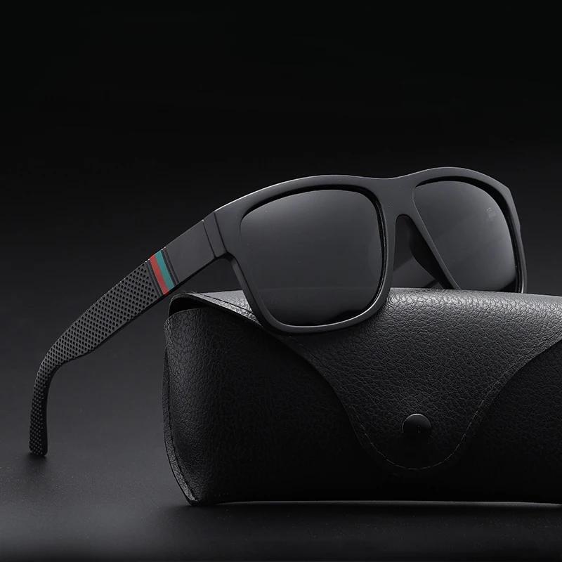 New Fashion Men Sunglasses Square Plastic Fishing Outdoor Anti-Reflective Eyewear Classic Driving Sun Glasses Uv400