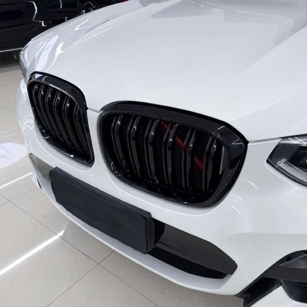Single Double Line Front Kidney Grille For BMW X3 X4 G01 G02 2018-2021 Bumper Grill Upgrade Exterior Trim Car Styling Accessorys