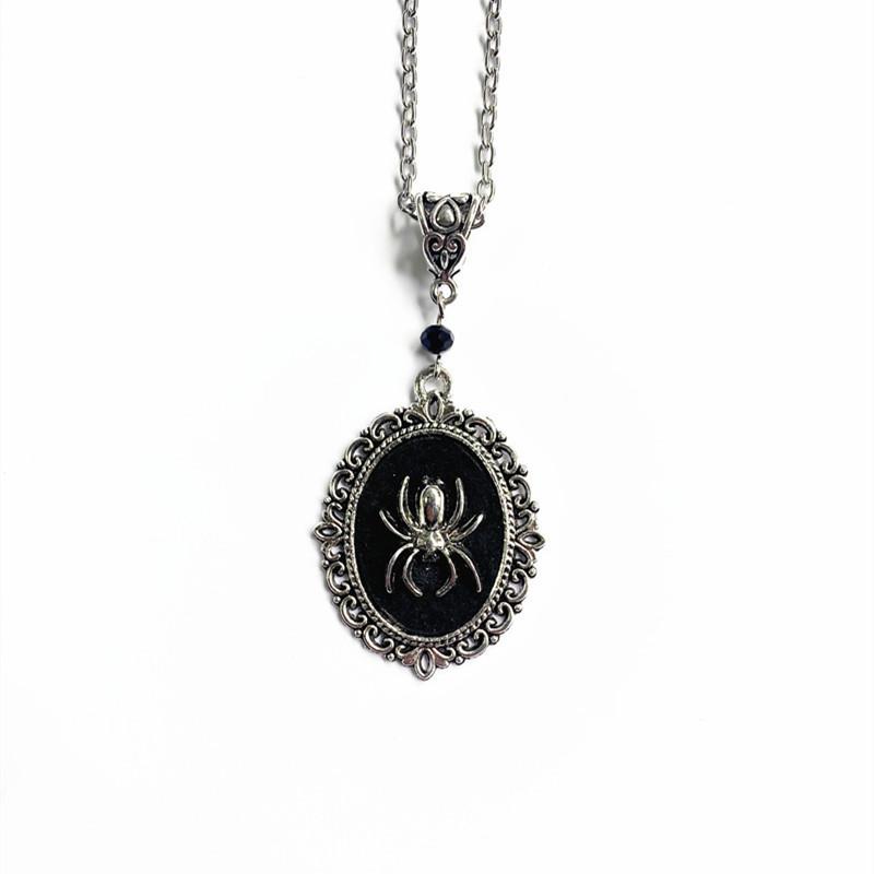 Spider Jewelry Necklace Gothic Pendant Alloy Chain For Men Women