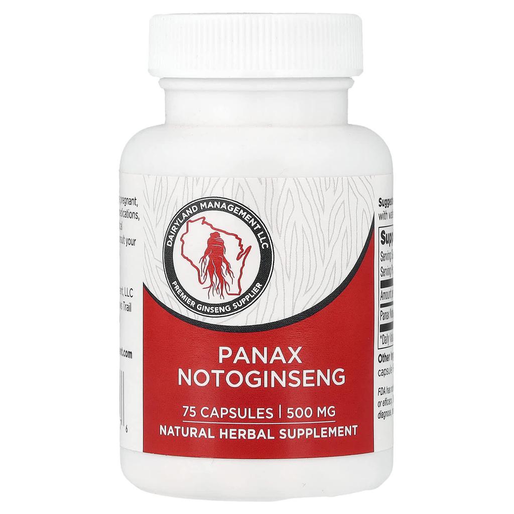 Dairyland Ginseng, Samchil (Panax Notoginseng), 500mg, 75 Capsules