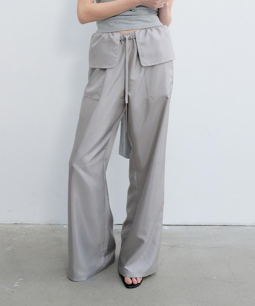 Yunse Sheer Two-Way Pants (Grey)