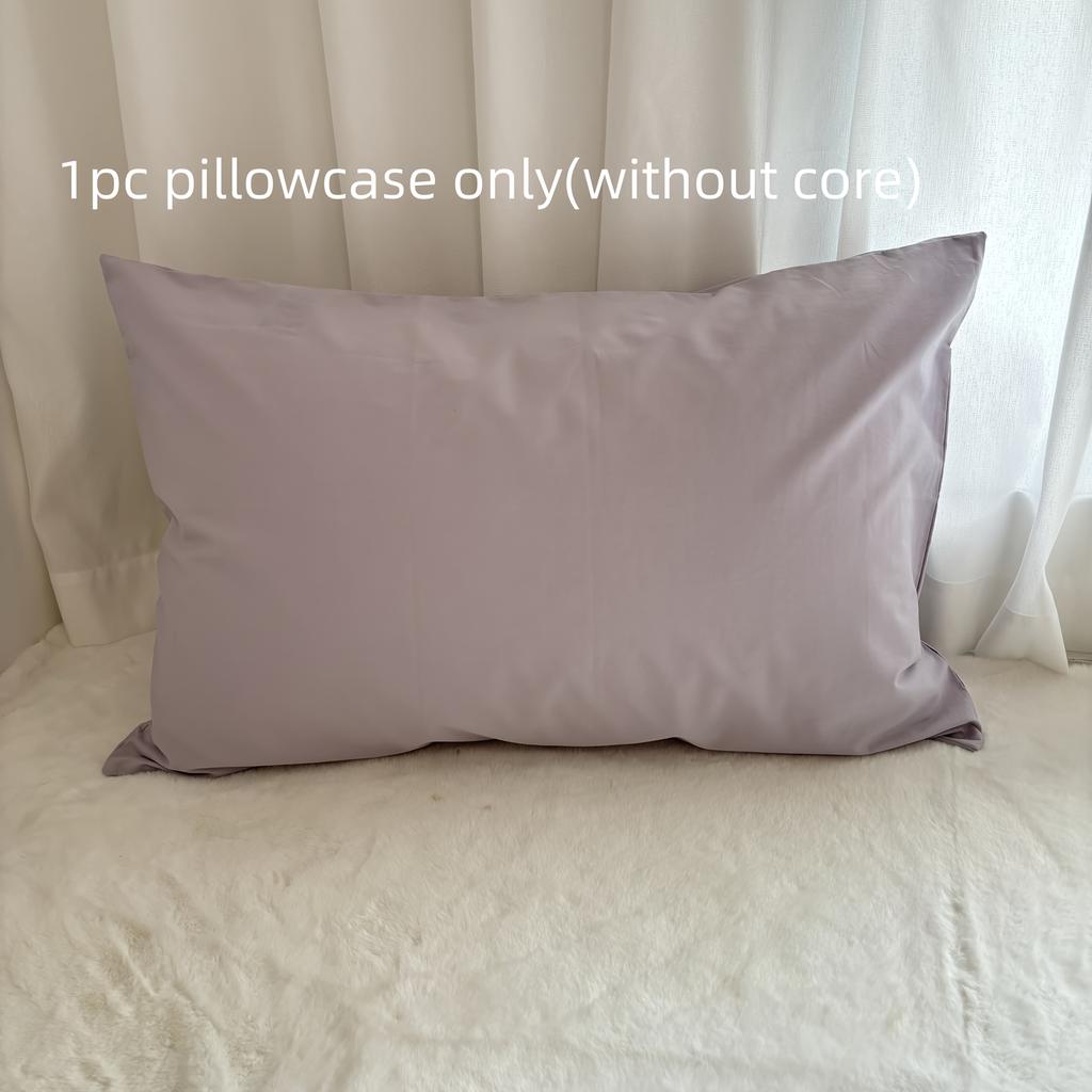 1PC 200T Cotton Percale Pillowcase 60 X 80cm,Cushion Cover,Soft&Comfy, Breathable Bed Pillowcover For Home Decoration