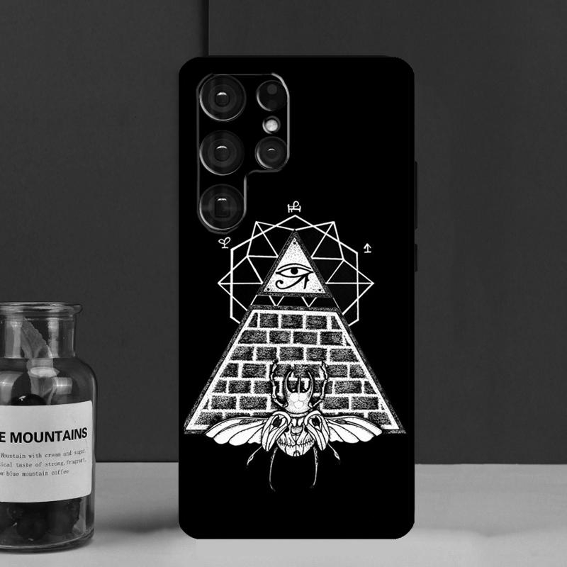 Pyramid Eye Symbol Funda Case For Samsung Galaxy S25 Ultra S9 S10 S20 S21 FE S22 S23 Plus S24 Ultra Phone Cover