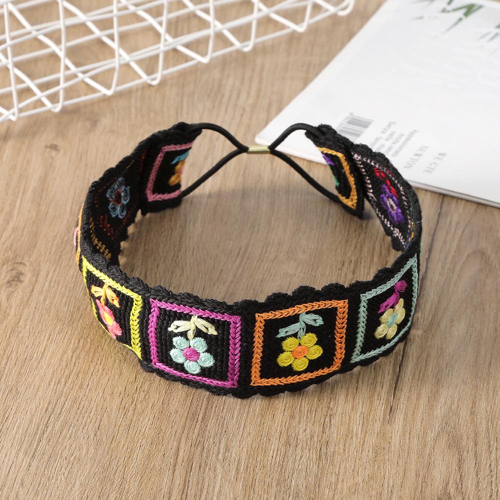 Retro Pletené Vlasové Pásky Zábal Pro Ženy Háčkované Elastické Bandana Turban Šátek Dívčí Módní Čelenky Vlasové Doplňky